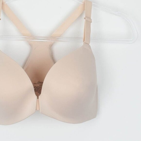 Soma Womens Enbliss Front Close Racerback Bra Size 34DD Nude Intimate Neutral - Picture 2 of 5